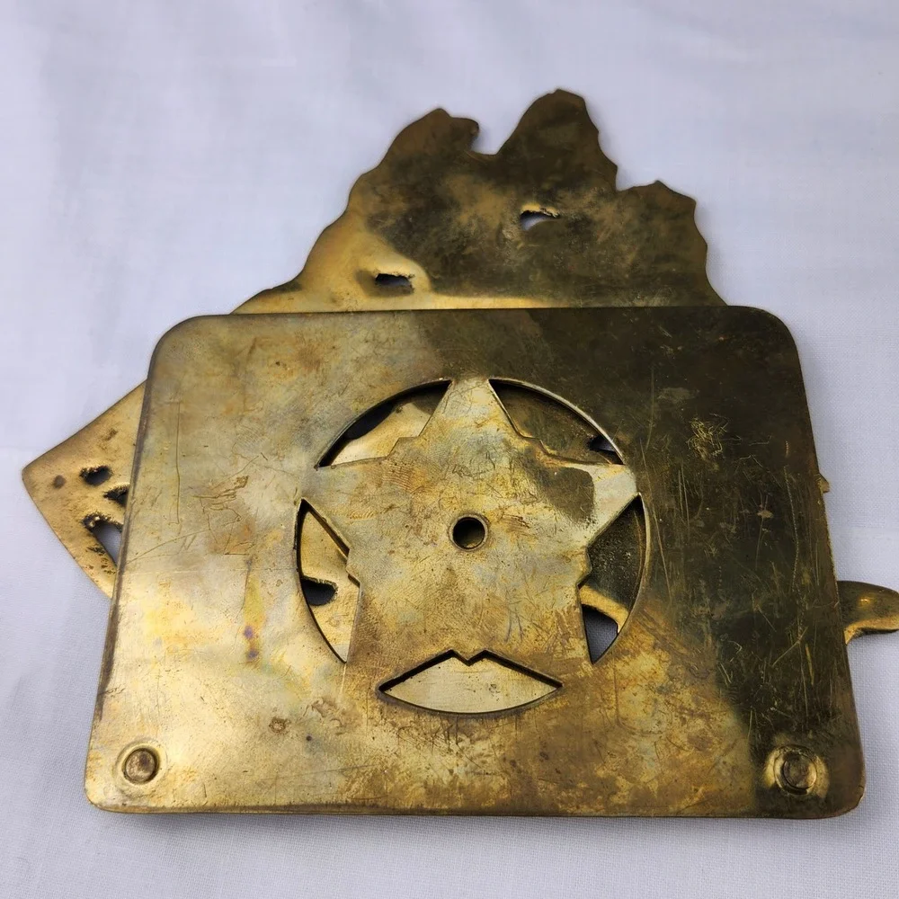 Two VTG Solid Brass Schooners Sailing Ships Nautical MCM Folding Style Bookends